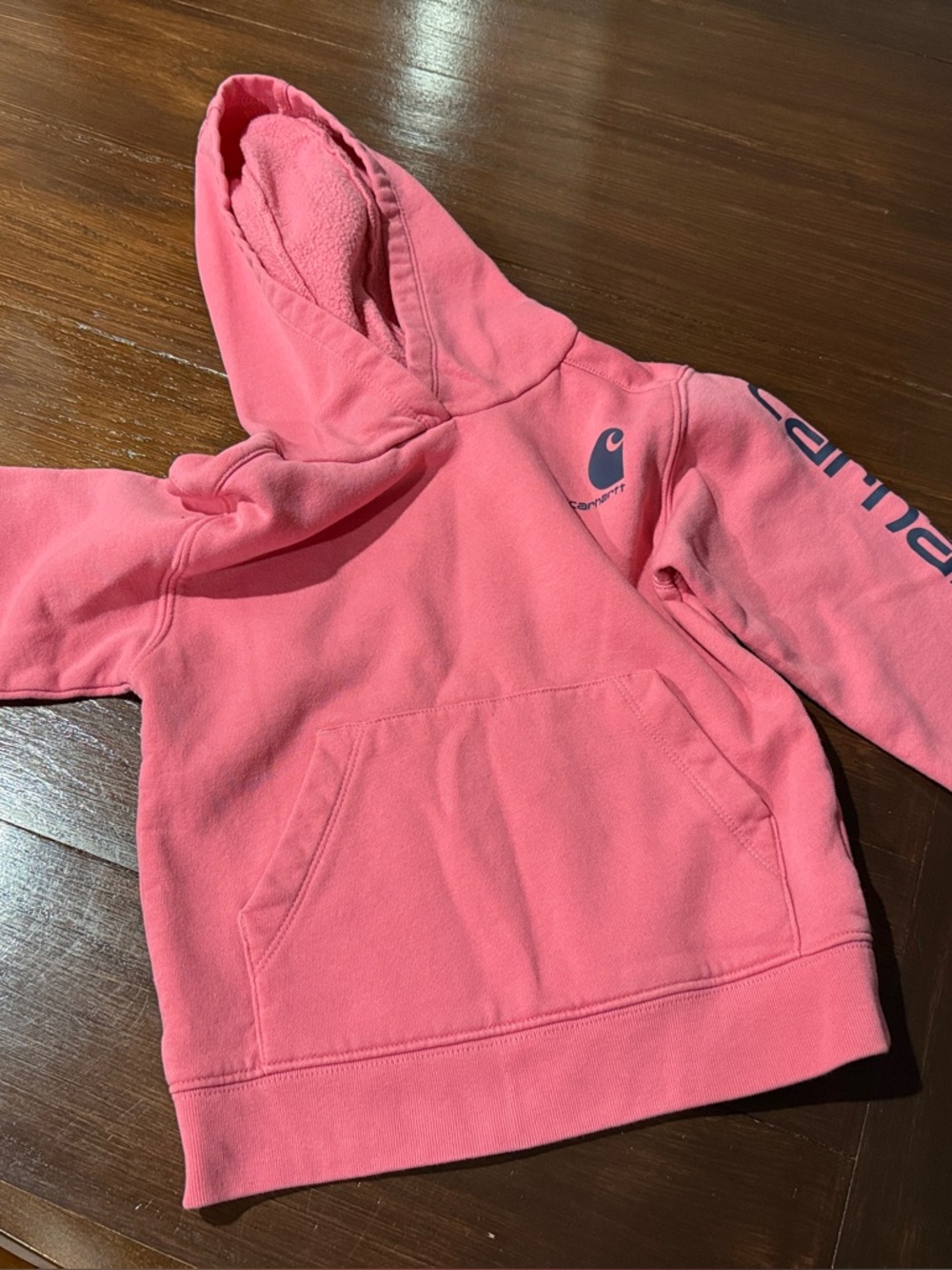 Carhartt Kids Pink Pullover Hoodie - Picture 2 of 5